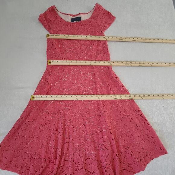 Anthropologie Maeve women's Dayflower lace dress pink small Coquette Feminine - Picture 5 of 12